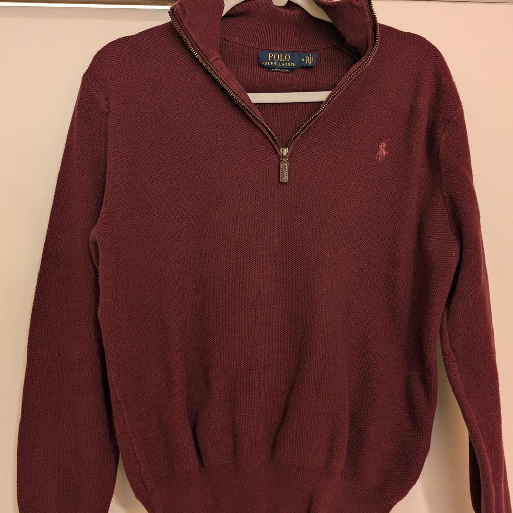 Polo by Ralph Lauren Men's Burgundy Sweater